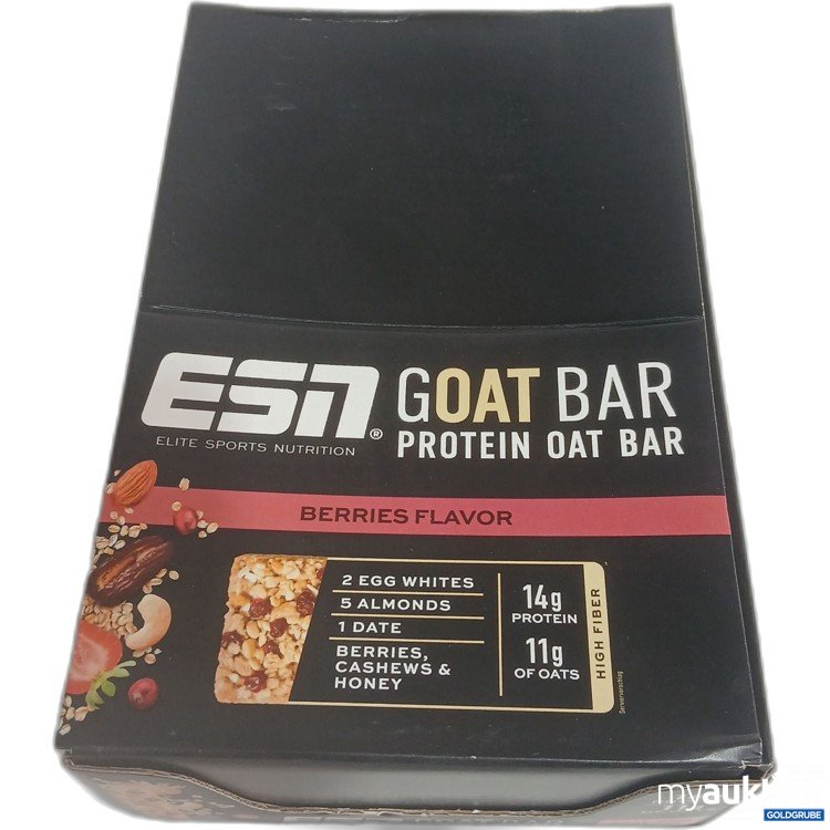 Artikel Nr. 460280 Artikel Nr. 460280: ESN Goat Bar Protein Oat Bar Berries Flavor 12x55g