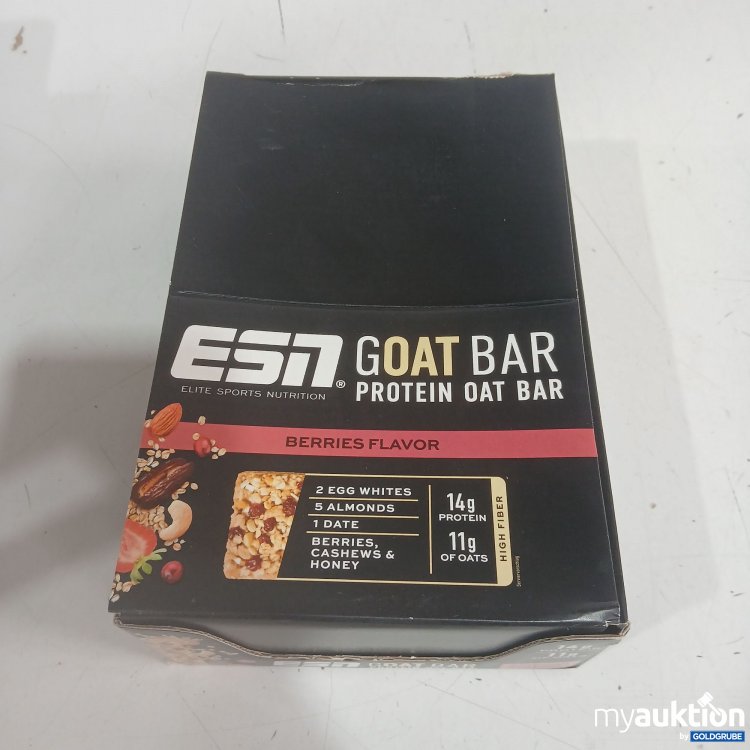 Artikel Nr. 460280 Artikel Nr. 460280: ESN Goat Bar Protein Oat Bar Berries Flavor 12x55g