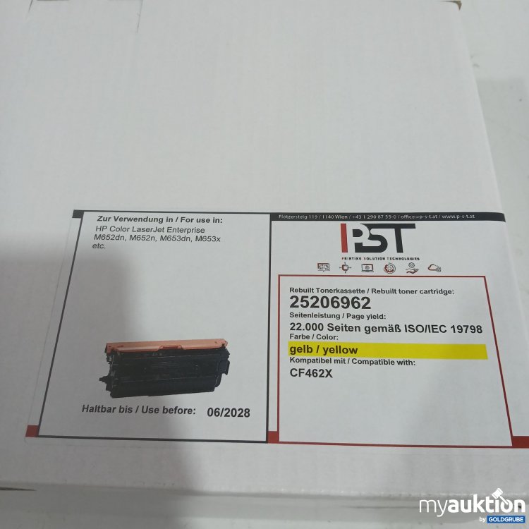 Artikel Nr. 461280 Artikel Nr. 461280: PST Rebuilt Tonerkassette gelb kompatibel mit CF462X