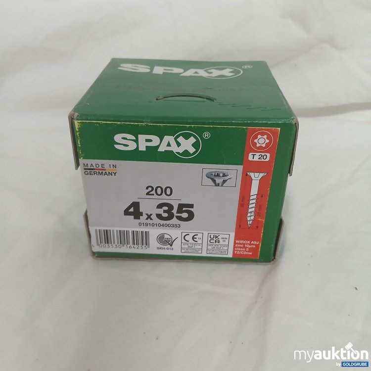 Artikel Nr. 817280 Artikel Nr. 817280: Spax Schrauben T20 200 4x35 0191010400353