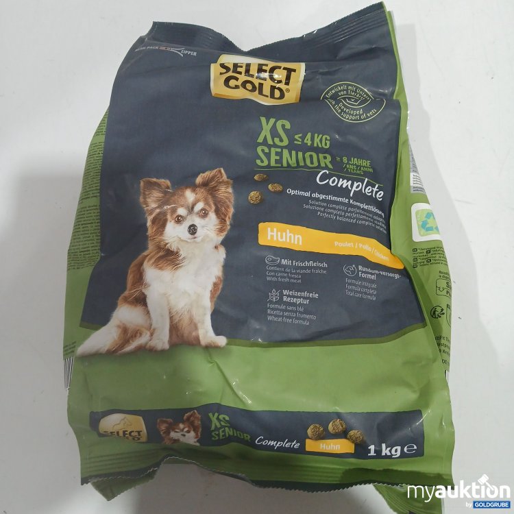 Artikel Nr. 876280 Artikel Nr. 876280: Select Gold XS Senior Hundefutter Huhn 1kg