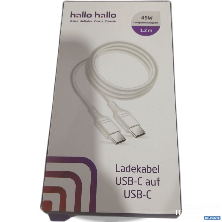 Artikel Nr. 897280: Ladekabel USB-C auf USB-C 1,2m 