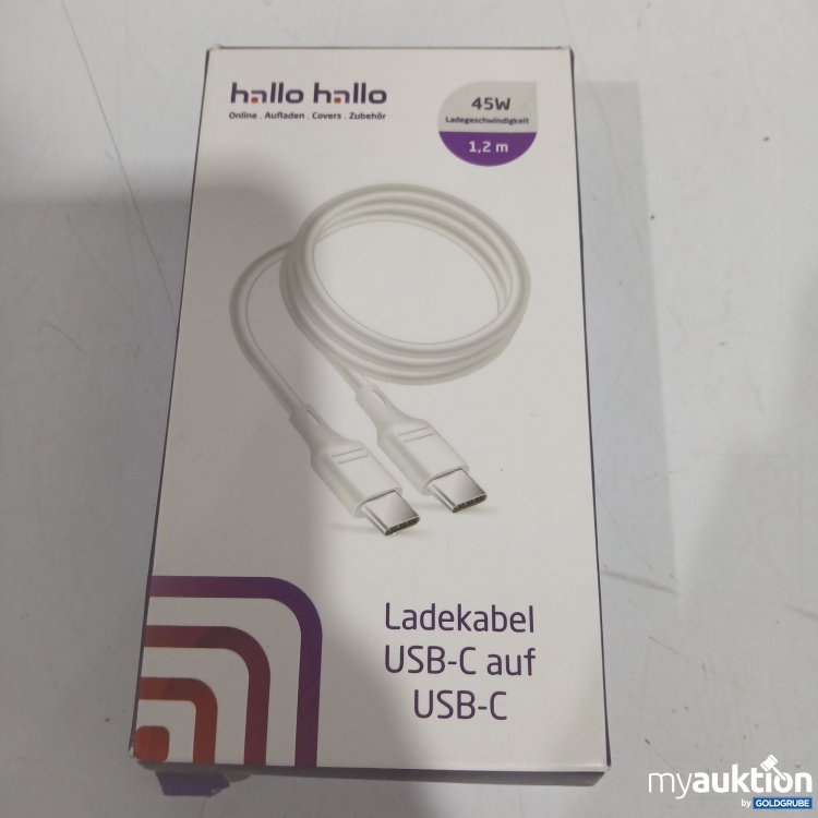 Artikel Nr. 897280: Ladekabel USB-C auf USB-C 1,2m 