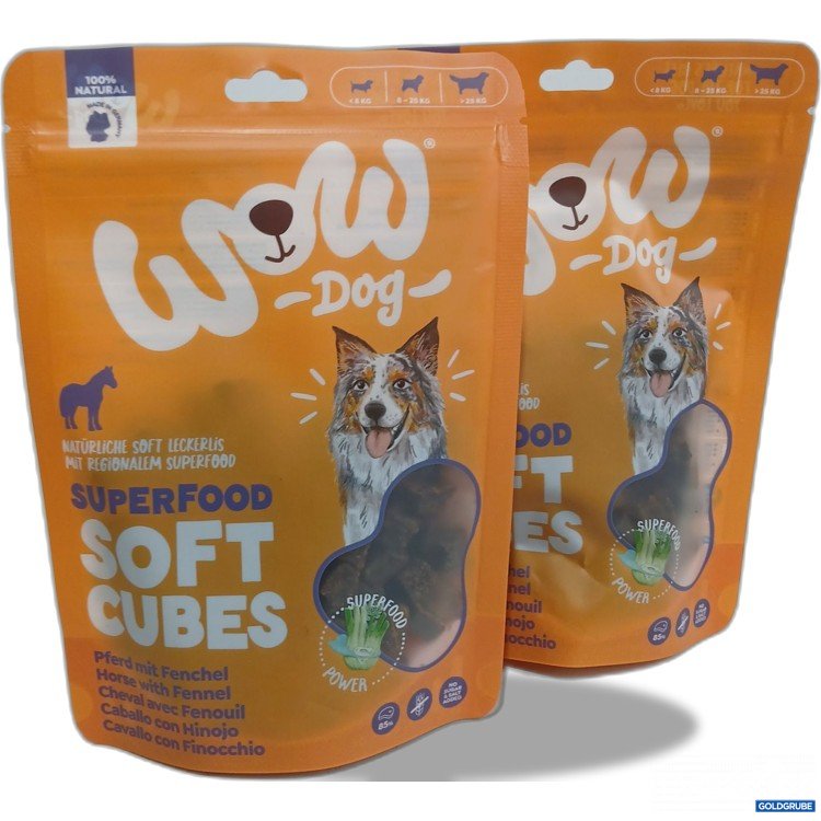 Artikel Nr. 995280: Wow Dog Superfood Soft Cubes Pferd mit Fenchel150g  