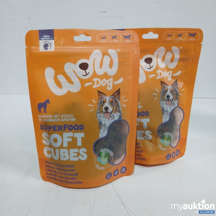 Artikel Nr. 995280: Wow Dog Superfood Soft Cubes Pferd mit Fenchel150g  
