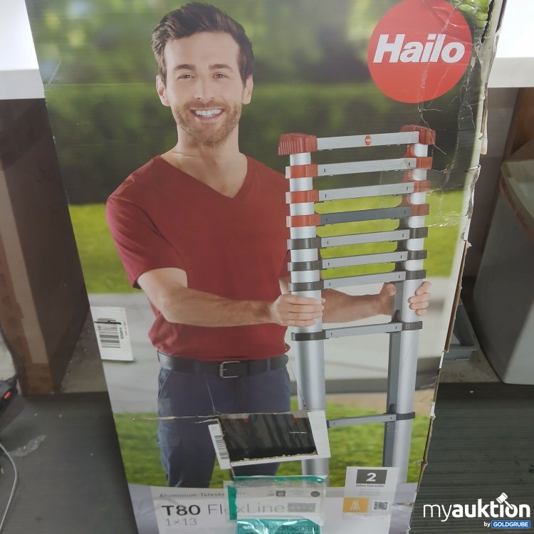Artikel Nr. 814281 Artikel Nr. 814281: Hailo FlexLine 1x13 T80 Aluminium-Teleskopleiter