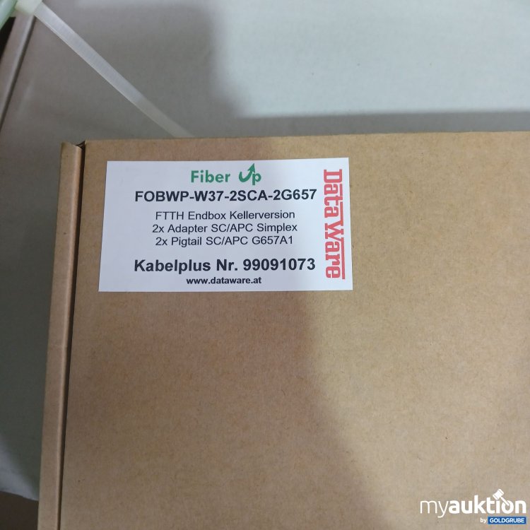 Artikel Nr. 832281 Artikel Nr. 832281: DataWare FTTH Endbox Kellerversion 2x Adapter SC/APC Simplex 99091073