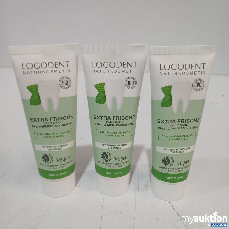 Artikel Nr. 938281 Artikel Nr. 938281: Logodent Naturkosmetik Extra Frische Pfefferminz-Zahncreme 75 ml