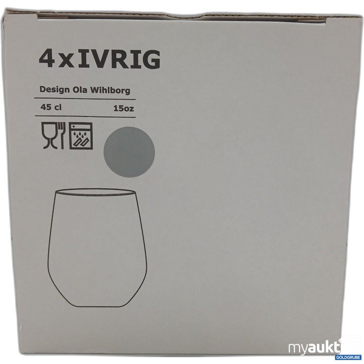 Artikel Nr. 983281: Ikea 4x Ivrig grau 45cl 