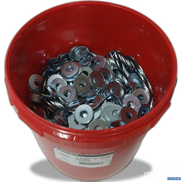 Artikel Nr. 445282 Artikel Nr. 445282: Hilti Unterlegscheiben 1500Stk, A10,5/28-Zn-HV200, ISO 7089