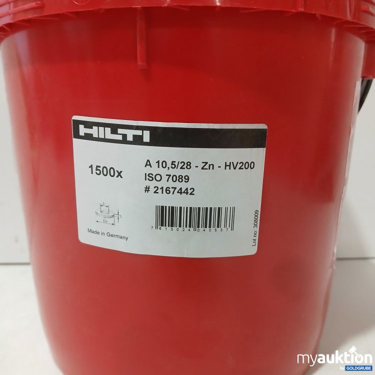 Artikel Nr. 445282 Artikel Nr. 445282: Hilti Unterlegscheiben 1500Stk, A10,5/28-Zn-HV200, ISO 7089