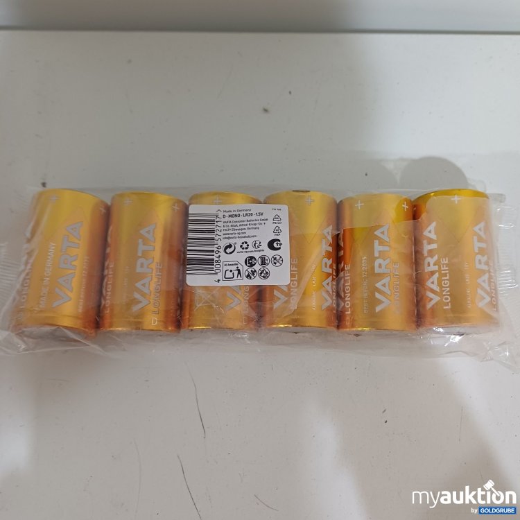 Artikel Nr. 467282 Artikel Nr. 467282: VARTA D Mono LR20 1,5V Batterien, 6 Stk.