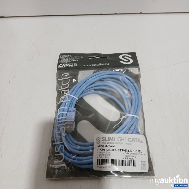 Artikel Nr. 527282 Artikel Nr. 527282: Slimpatch Patchkabel CAT6A 3,0 m Blau