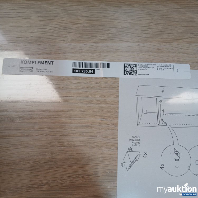 Artikel Nr. 952282: Ikea Komplement 100×35cm 102.735.04