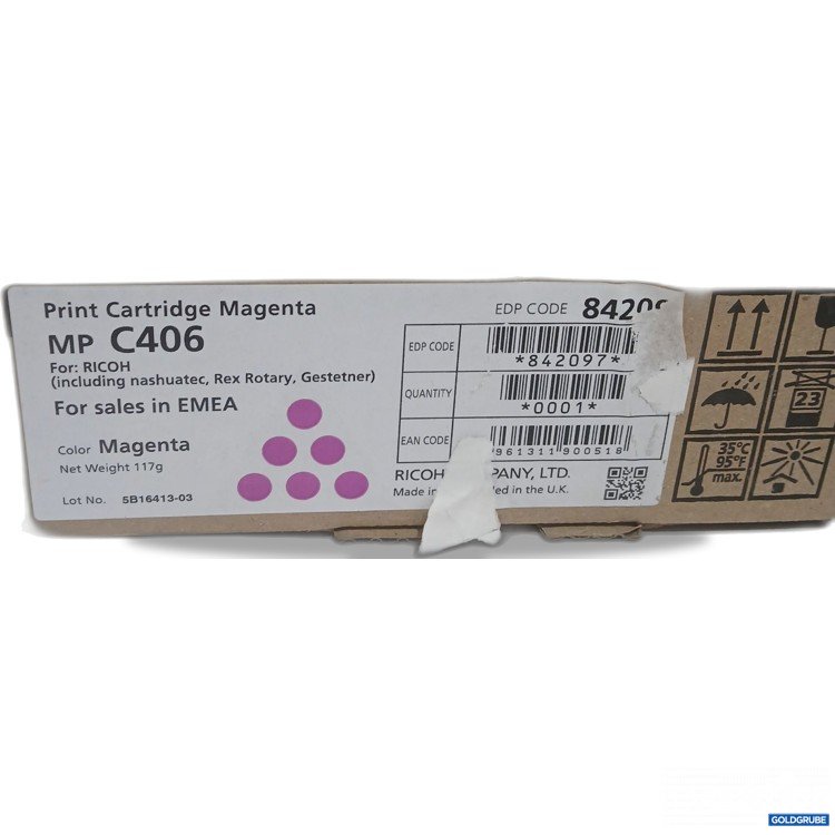 Artikel Nr. 964282 Artikel Nr. 964282: Ricoh Print Cartridge Magenta MP C406 117g