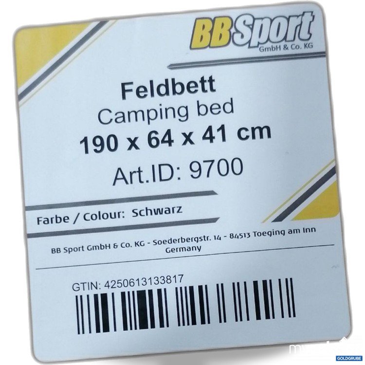 Artikel Nr. 441283: BB Sport Campingbett 190x64x41cm 9700