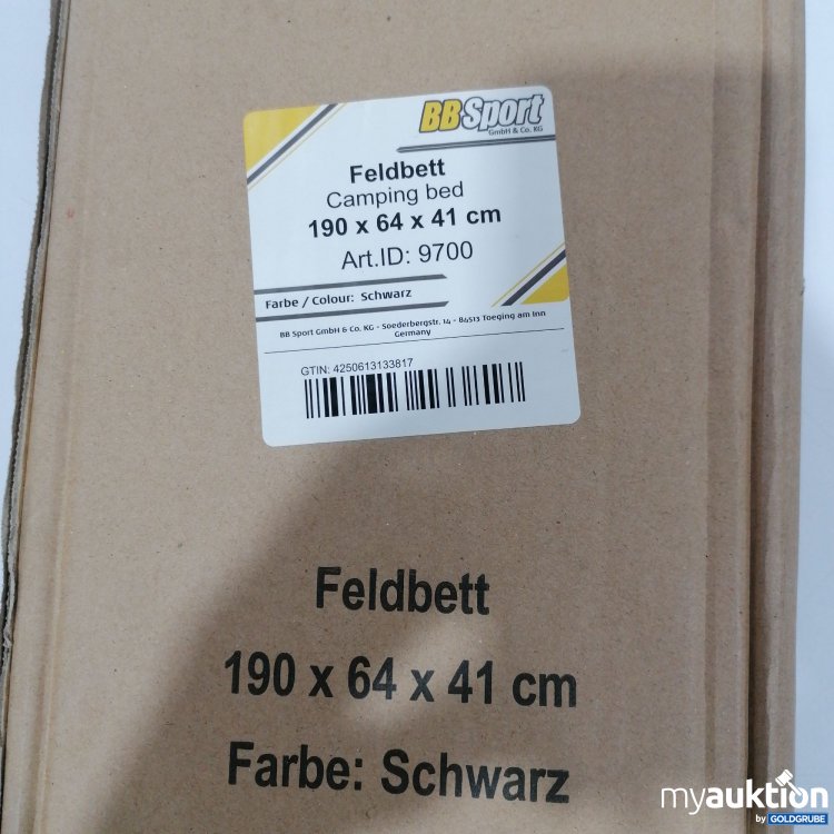 Artikel Nr. 441283: BB Sport Campingbett 190x64x41cm 9700