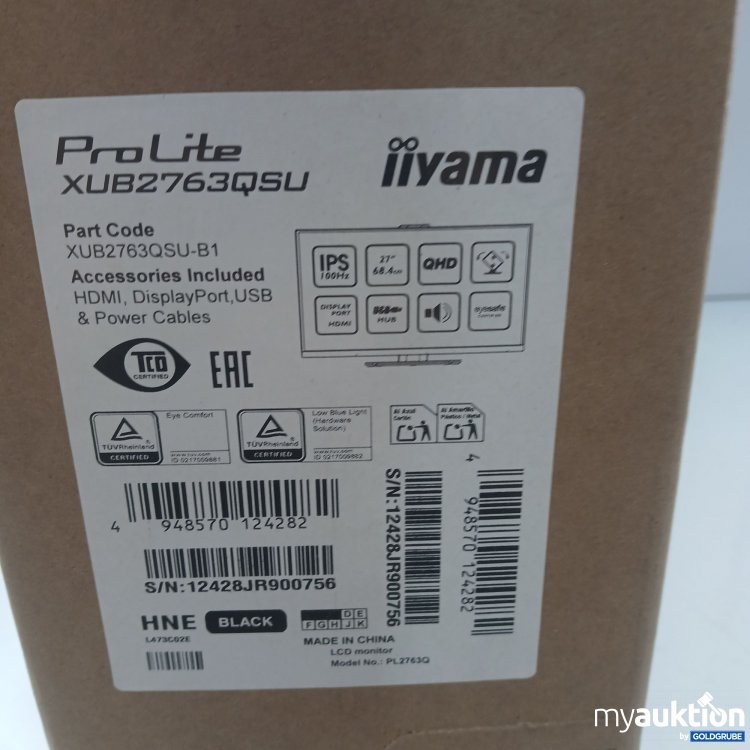 Artikel Nr. 983283: Iiyama Desktop Monitor 27" Pro lite XUB2763QSU