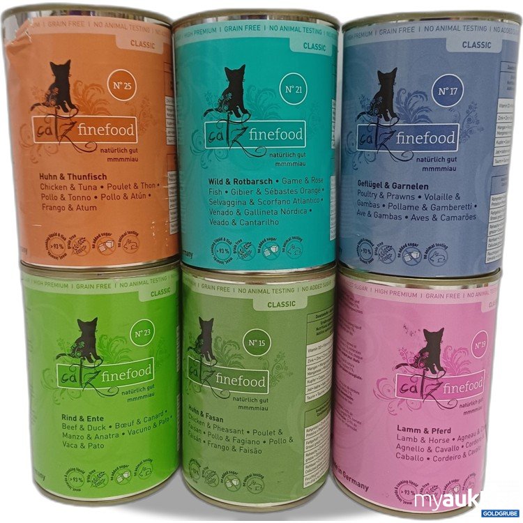 Artikel Nr. 987283: Catz finefood verschiedene Sorten, Katzenfutter, 6x400g