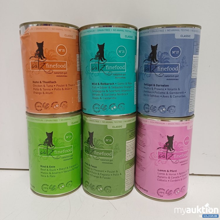 Artikel Nr. 987283: Catz finefood verschiedene Sorten, Katzenfutter, 6x400g