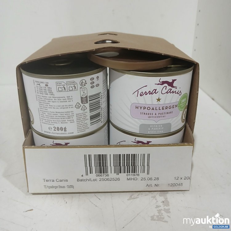 Artikel Nr. 994283 Artikel Nr. 994283: Terra Canis Hundefutter Ostrich & Parsnip 12x200g