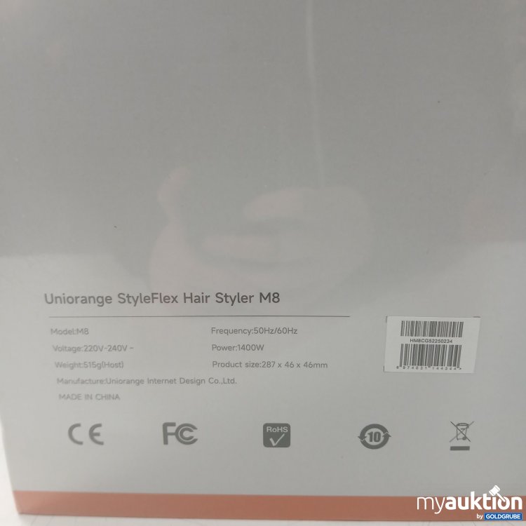 Artikel Nr. 468284 Artikel Nr. 468284: Uniorange StyleFlex Hair Styler M8 50Hz