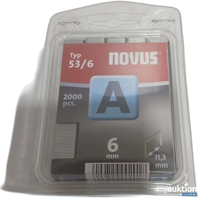 Artikel Nr. 887284: Novus 6mm 53/6 2000pcs.