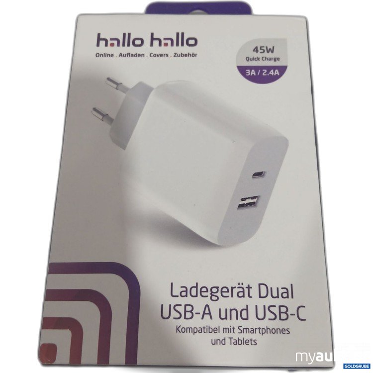 Artikel Nr. 897284: Ladegerät Dual USB-A und USB-C 