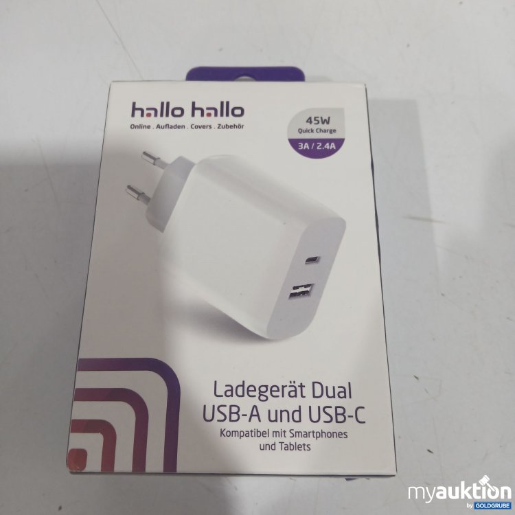 Artikel Nr. 897284: Ladegerät Dual USB-A und USB-C 