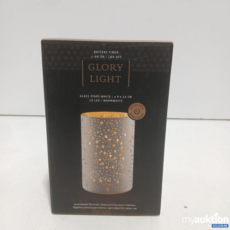 Artikel Nr. 921284: STT AG GLORY LIGHT Glass Stars White 9x14 cm