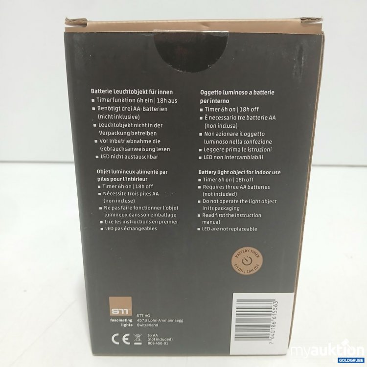 Artikel Nr. 921284: STT AG GLORY LIGHT Glass Stars White 9x14 cm