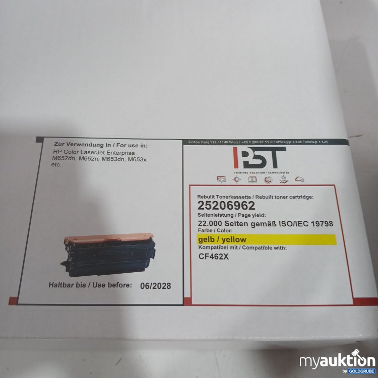 Artikel Nr. 461285 Artikel Nr. 461285: PST Rebuilt Tonerkassette gelb kompatibel mit CF462X