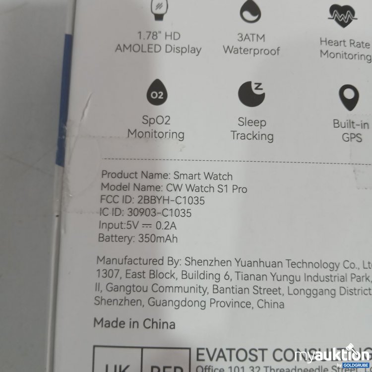 Artikel Nr. 919285: anyloop Smart Watch S1 Pro