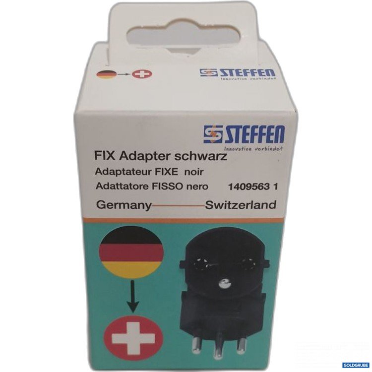 Artikel Nr. 921285: Steffen FIX Adapter schwarz 250V 10A max. 2500W