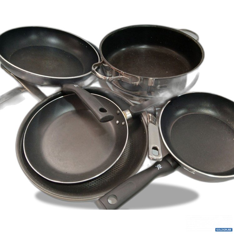 Artikel Nr. 952285: WMF Pfannen Gebraucht Teilweise Beschädigt 7 Teilig