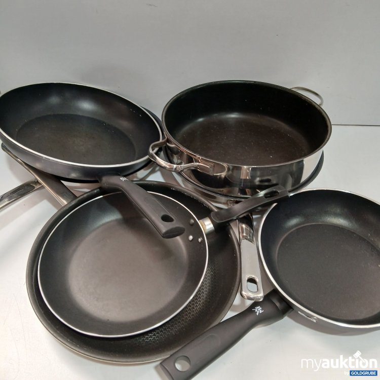 Artikel Nr. 952285: WMF Pfannen Gebraucht Teilweise Beschädigt 7 Teilig