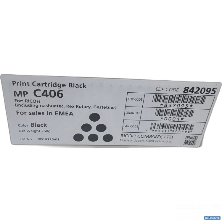 Artikel Nr. 964285: Ricoh Print Cartridge Black MP C406 260g 