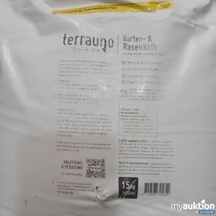 Artikel Nr. 989285: Terrano Garten- & Rasenkalk 15kg