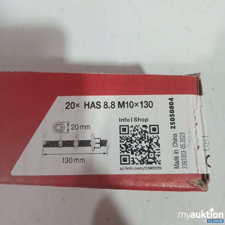 Artikel Nr. 446286 Artikel Nr. 446286: Hilti 20x HAS 8.8 M10x130