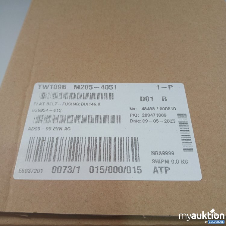 Artikel Nr. 857286 Artikel Nr. 857286: Flat Belt Fusing DIA146.8 M205-4051