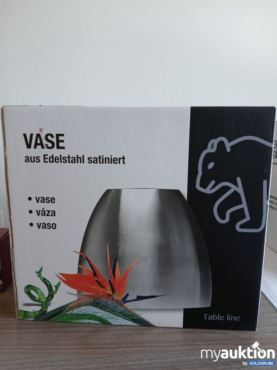 Artikel Nr. 929286: Vase aus Edelstahl satiniert Table line