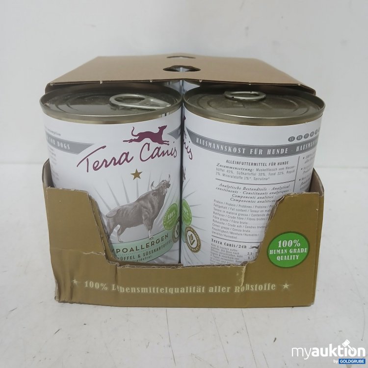 Artikel Nr. 994286 Artikel Nr. 994286: Terra Canis Hundefutter Wasserbüffel & Süßkartoffel 6x400g
