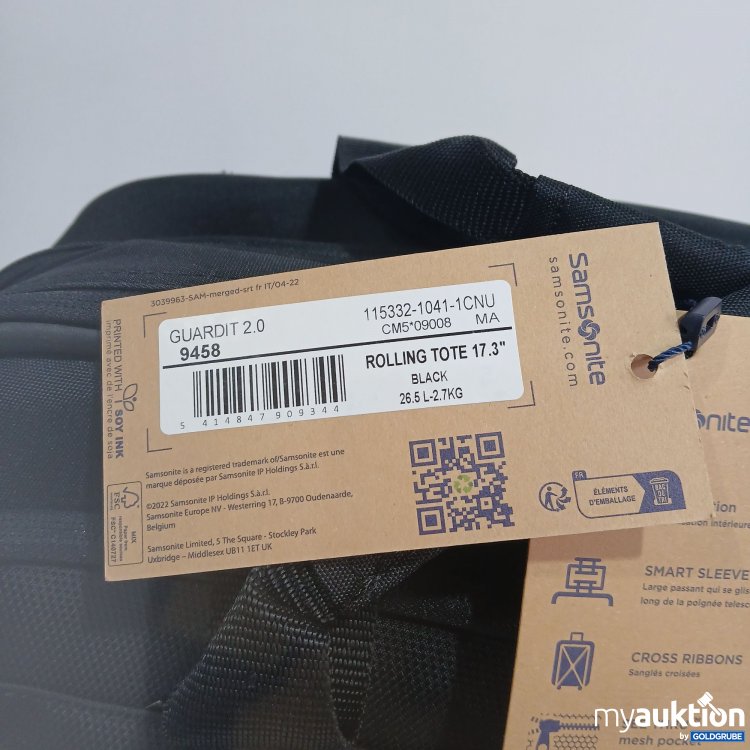 Artikel Nr. 832287 Artikel Nr. 832287: Samsonite Rolling Tote 17.3" Black 26.5L-2.7kg