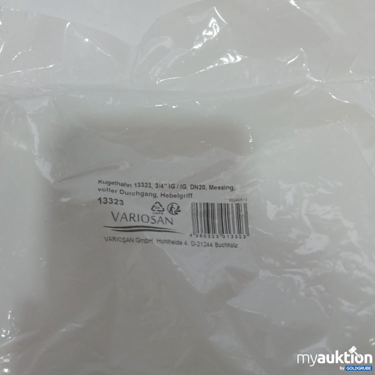 Artikel Nr. 852287: Variosan Kugelhahn 13323 3/4"