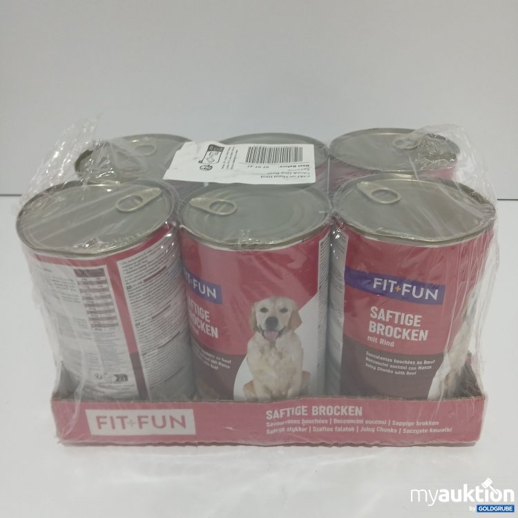 Artikel Nr. 861287: Fit+Fun Saftige Brocken mit Rind 6x1240g