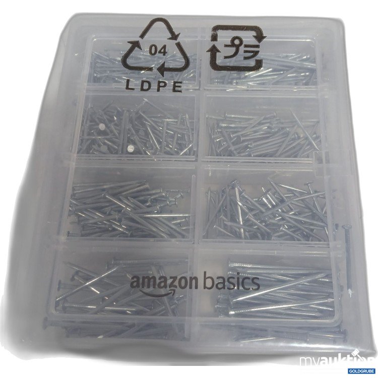 Artikel Nr. 898287: Amazon Basics Hardware Nail Assortment Kit 550Piece 