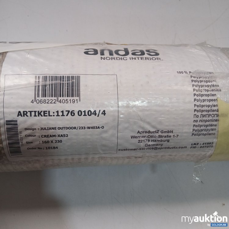 Artikel Nr. 952287: Andas Nordic Interior Juliane Outdoor/233-W403A-O 160×230cm