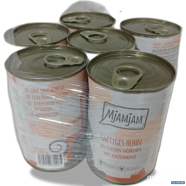 Artikel Nr. 978287: Mjamjam Saftiges Huhn mit Katzenminze 6x400g