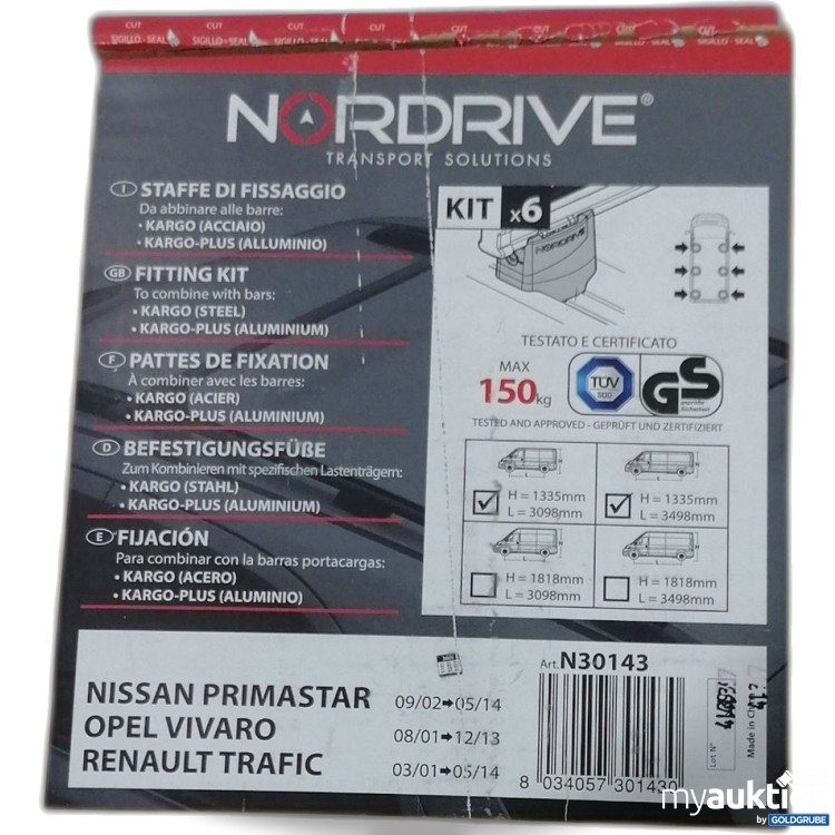 Artikel Nr. 441288: Nordrive Befestigungsfüße N30143