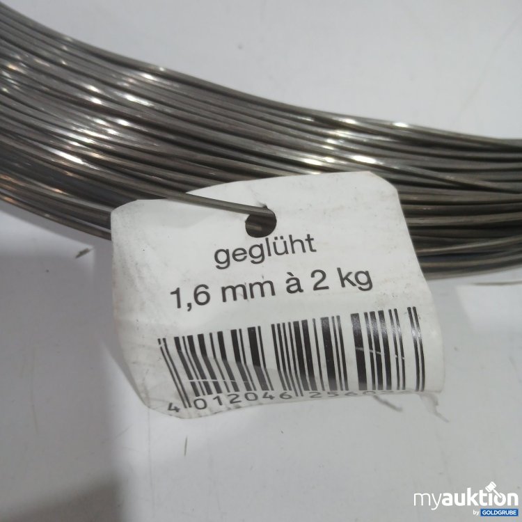 Artikel Nr. 526288: Draht 1,6 mm à 2 kg geglüht